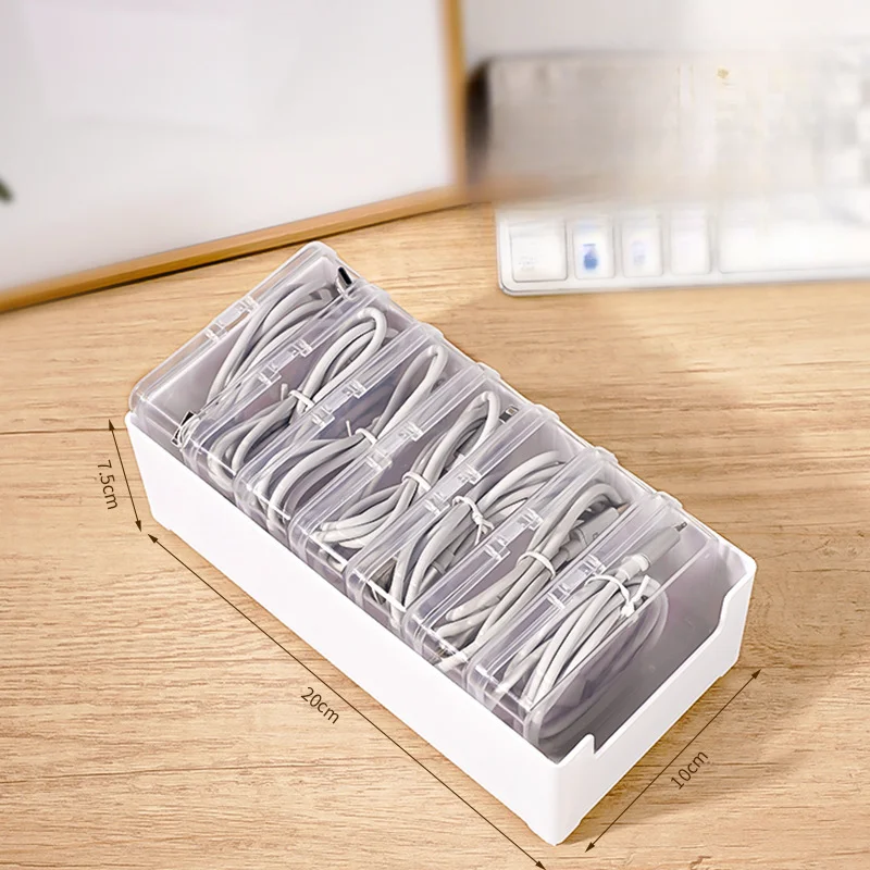 Datenkabel-Aufbewahrungsbox mit 7 kleinen Fächern – Bild 5