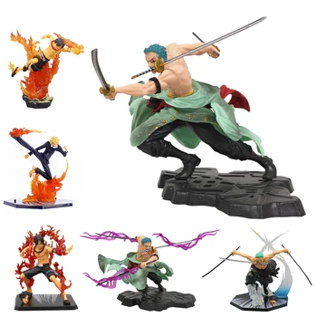 Anime Figur One Piece Ruffy Roronoa Zoro Drei-Blatt Sa-Maximum Manga Statue PVC Action Sammlung Modell