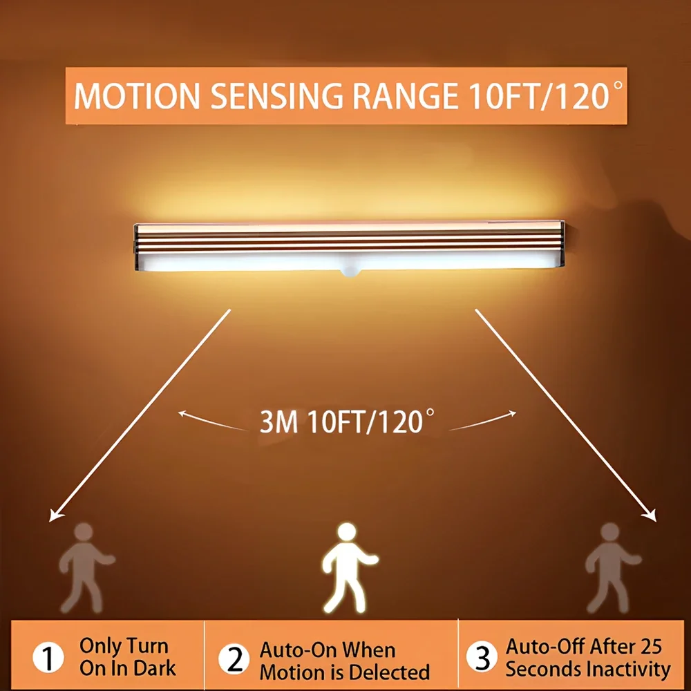 Nacht Lichter Drahtlose LED Motion Sensor Lampe USB – Bild 4