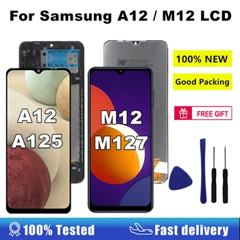 6,5 Zoll M12 A12 Bildschirm für Samsung M12 M127 LCD-Display Touchscreen-Digitizer für Samsung Galaxy A12 A125