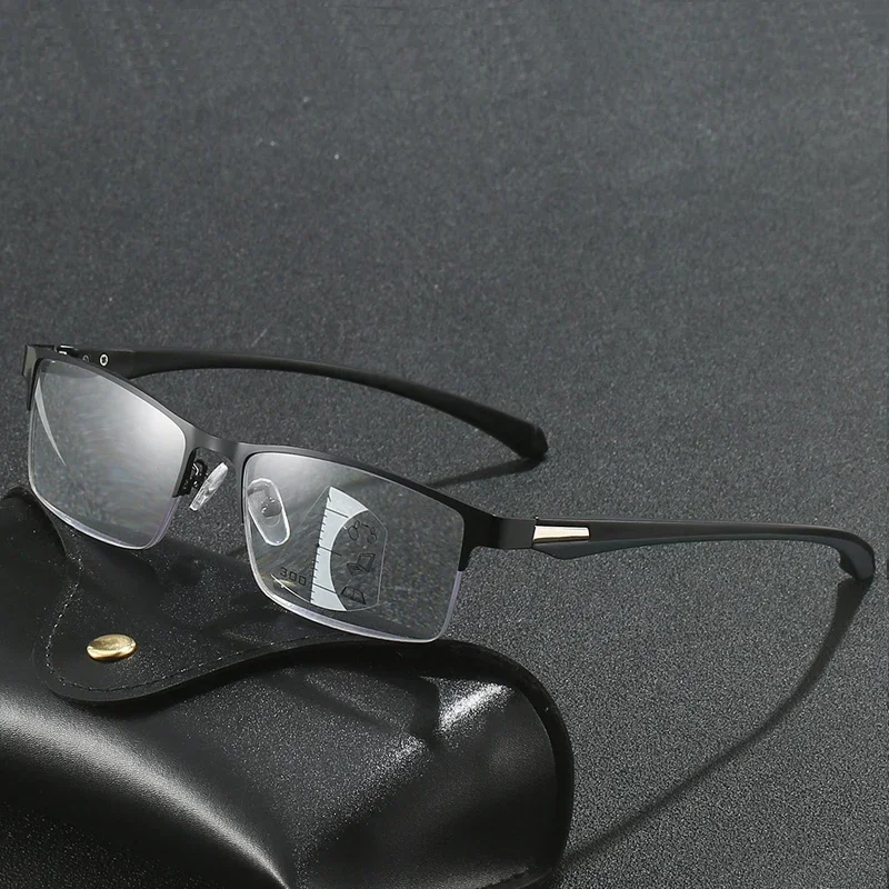 Progressive Multifokale Photochrome Lesebrille Anti-blau – Bild 2