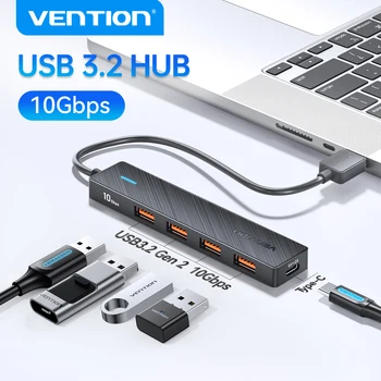 USB 3.2 Gen 2 Hub mit 5 Anschlüssen, 10 Gbit/s, USB-A und USB-C