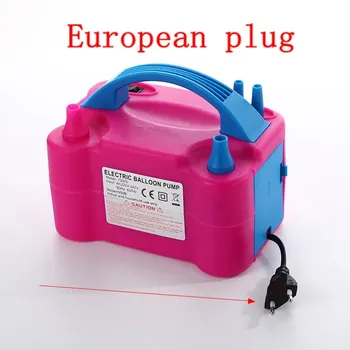 Hohe Spannung Doppel Loch AC Aufblasbare Elektrische Ballon Pumpe EU Stecker Elektrische Luft Bälle Pumpe Alle