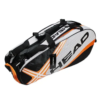 HEAD Tennisschläger-Rucksack, großes Fassungsvermögen für 3-6 Stück Schläger, Badminton-Squash-Sporttasche