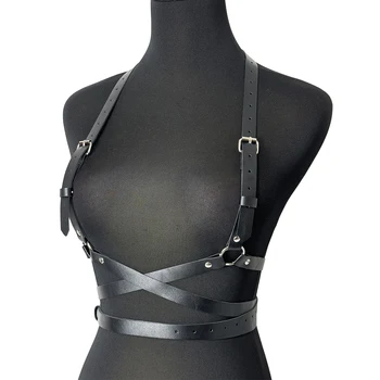 Frauen Punk Mode Gürtel Street Style Bund Hosenträger für Frauen Körper Harness Korsett Gürtel Gothic Kleidung