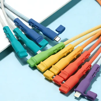 Schutzhüllen für Ladekabel, verhindern Kabelbrüche & Kabelorganisation, kompatibel mit USB-C Laptops, Tablets