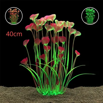 Aquarium Wasser Pflanze Dekoration Aquarium Dekor Wasserpflanzen Unterwasser Kunststoff Kunstrasen Zubehör