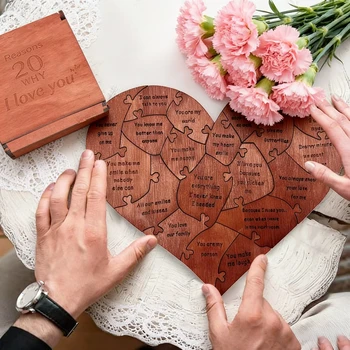 20 Gründe, Warum Ich Dich Liebe - Graviertes Liebesgeschenk, Wohndekor, Sentimentale Geschenke