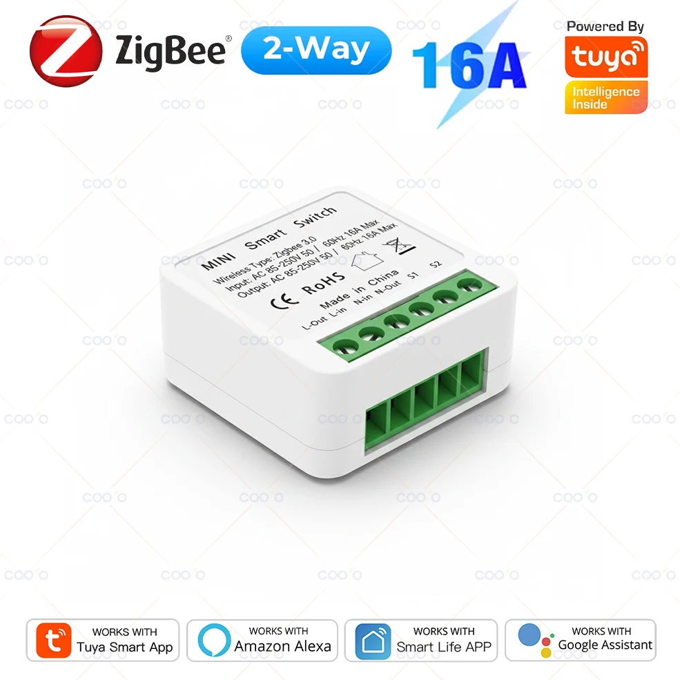 Tuya Zigbee 3.0 Smart Switch 16A Mini-Modul DIY