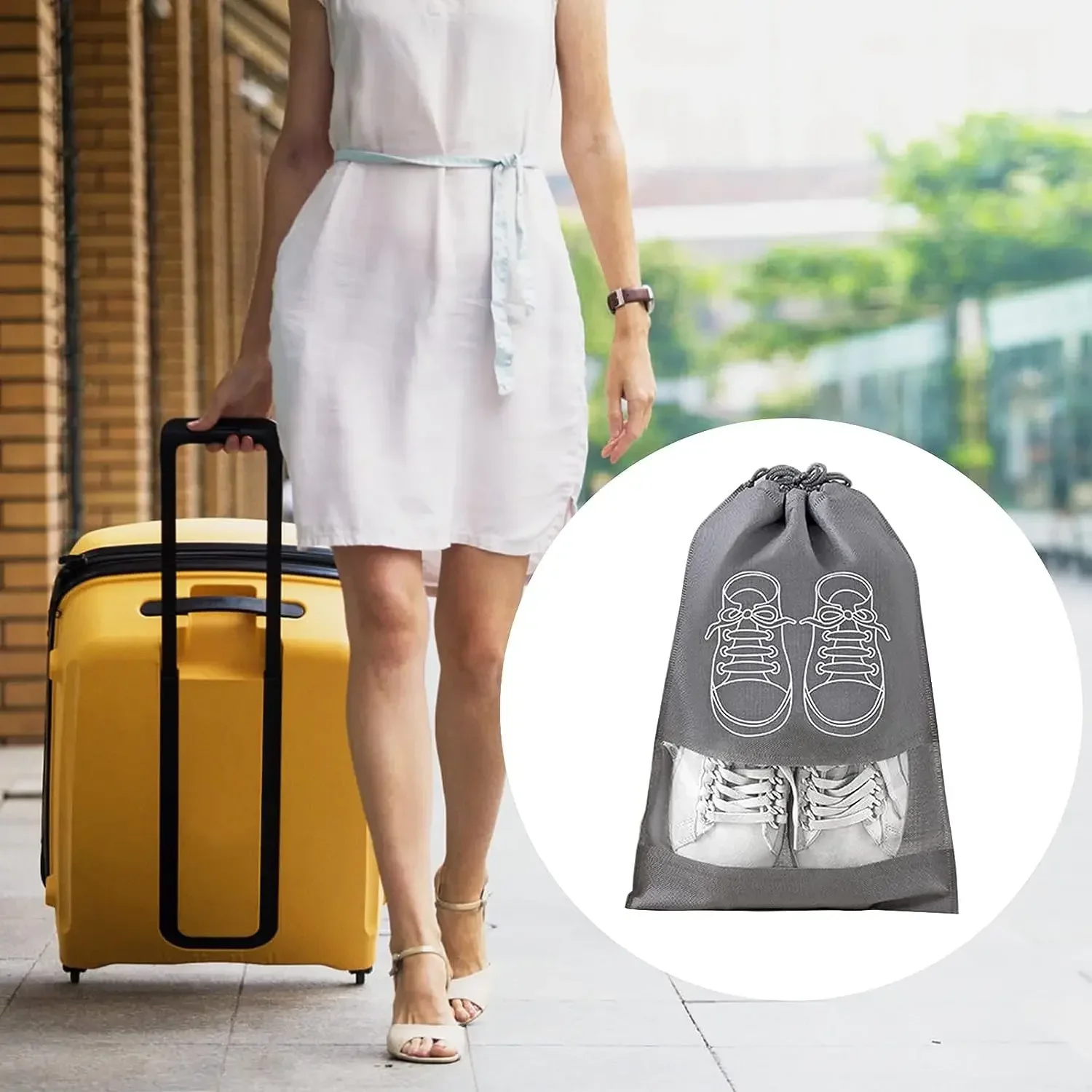 5/10PCS Schuhe Lagerung Organizer Taschen Vlies Schuh Staub – Bild 6