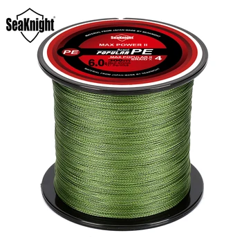 SeaKnight Marke 4 Stränge Geflochtene Angelschnur 8-100LB Multifilament PE Draht 300 M 500 M 1000 M Süßwasser