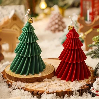 Weihnachtsbaum Kerze Silikonform DIY Gips Zement Weihnachtsbaum Form Silikon Harzform