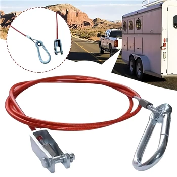 Caravan Brake Away Breakaway Sicherheitskabel Braked Hitch Zubehör Teile Edelstahl Trailer Breakaway Rope