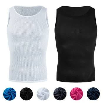 Bunte Radfahren Base Layer Radfahren Unterhemd Schnell Trocknende Unterwäsche Radfahren Ärmelloses Jersey Hohe
