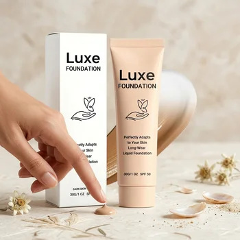 SPF 50 Farbwechselnde Foundation Selbstregulierend Anpassungsfähig an den Hautton Kaschiert Feine