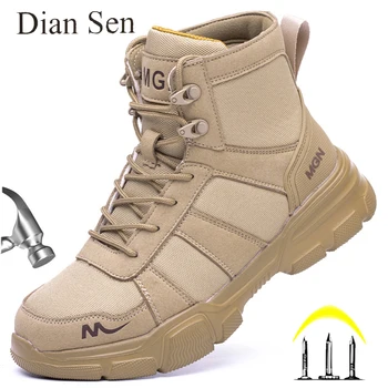 Arbeitsstiefel Unzerstörbare Sicherheitsschuhe Herren Stahlkappenschuhe Pannensichere Turnschuhe Damen