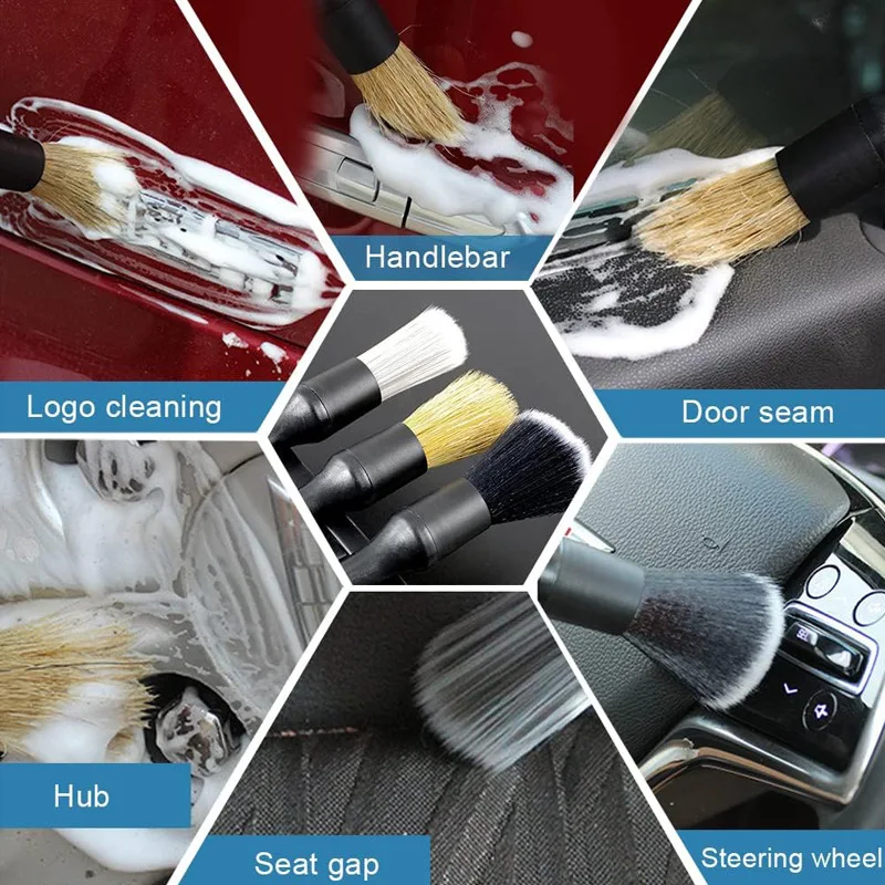 Auto-Detailing-Bürstenset, Autopflege-Innenraumbürste – Bild 5