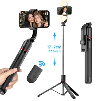 AXNEN F15 68-Zoll Selfie Stick Stativ mit Wireless Fernbedienung, Verstellbare Handyhalterung für iPhone