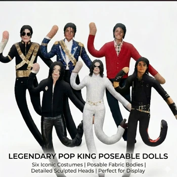 Michael Jackson Cosplay Requisiten-Puppe Plüschfigur Abstrakte Gelenkbewegliche Puppen Weiche Stoffpuppen