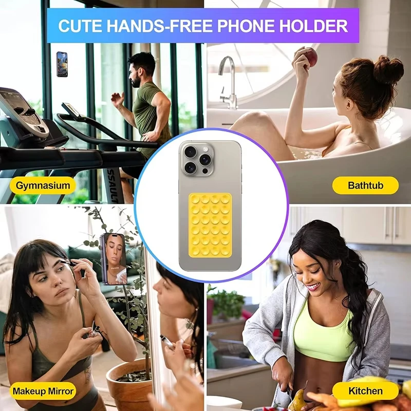 Multifunktionaler Handy-Saugnapf aus Silikon, 24-teckiges – Bild 5