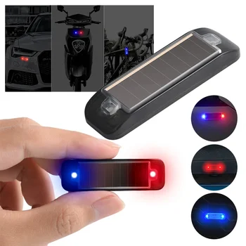Mini LED Solar Power Auto Warnung Licht Nacht Sicherheit Simulierte Alarm Drahtlose Anti-Diebstahl Vorsicht