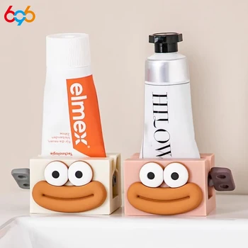 Cartoon Manuelle Squeezer Zahnpasta Hause Badezimmer Gesichtsreiniger Roll Squeeze Clip Sitz Halter Zahnpasta