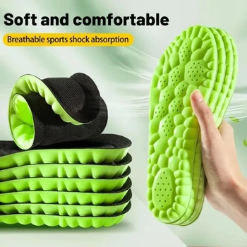 4D Sport-Einlegesohlen: Superweiche Schuhsohlen-Pads für Füße, Stoßdämpfung, Schuhsohlen mit Fußgewölbestütze