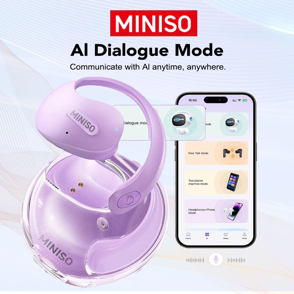 Übersetzer MINISO X15Pro 5.4 Bluetooth Headset Übersetzung