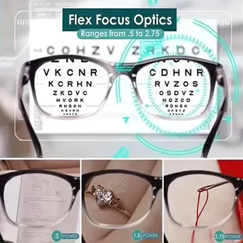 Multifokale Lesebrille Damen Herren Bifokale Brille mit automatischer Anpassung für Leser