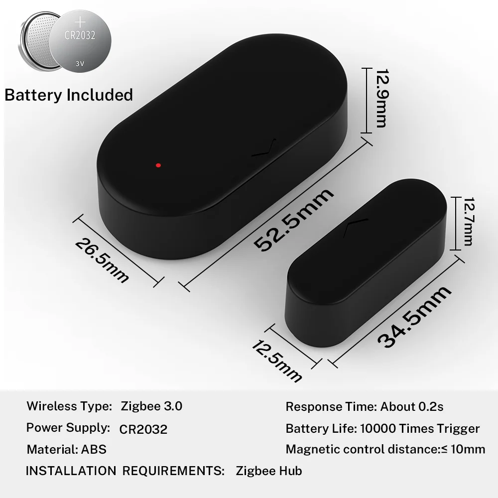 Zigbee 3.0 Kontaktsensor Türsensor Fenstersensor Zigbee-Hub – Bild 6