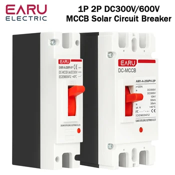 DC 300 V 600 V DC Solar-Leistungsschalter mit geformtem Gehäuse MCCB Überlastschutz-Schalterschutz