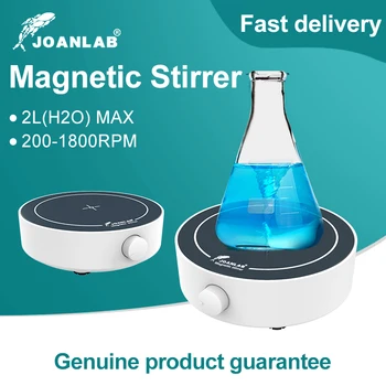 JOANLAB Mini-Magnetrührer, Laborbedarf, Magnetmischer mit Rührstab, Flüssigkeitsmischer, Labor, AC 100-240 V