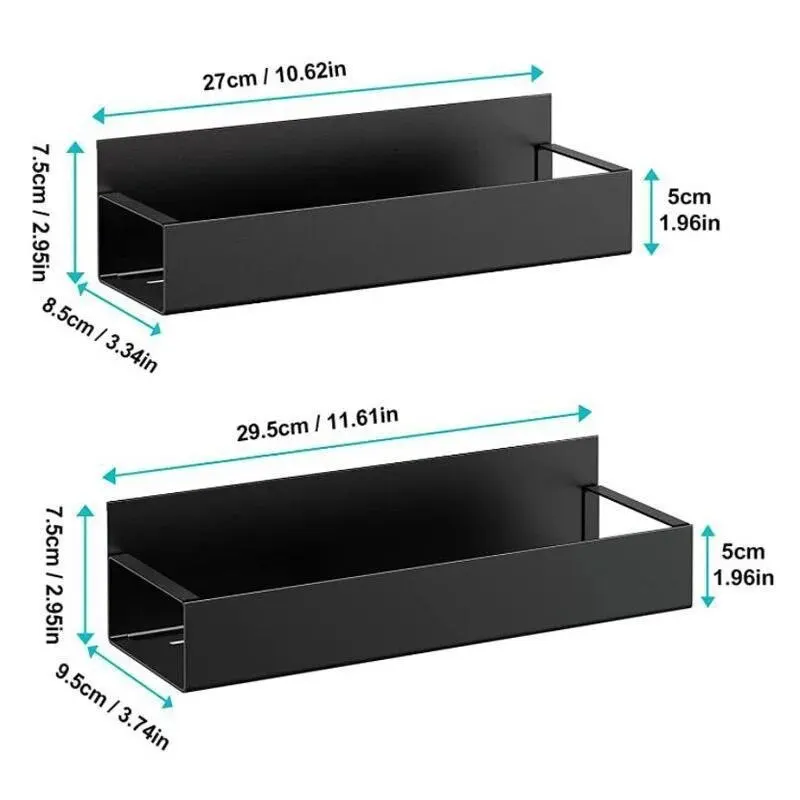 2 Stück magnetisches Lagerregal für Haushalt, Küche – Bild 2