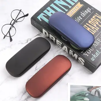 Mode Harte Gläser Box Männer Frauen PU Perlglanz Gläser Box Myopie Gläser Fall Lesen Brillen Fall Brillen