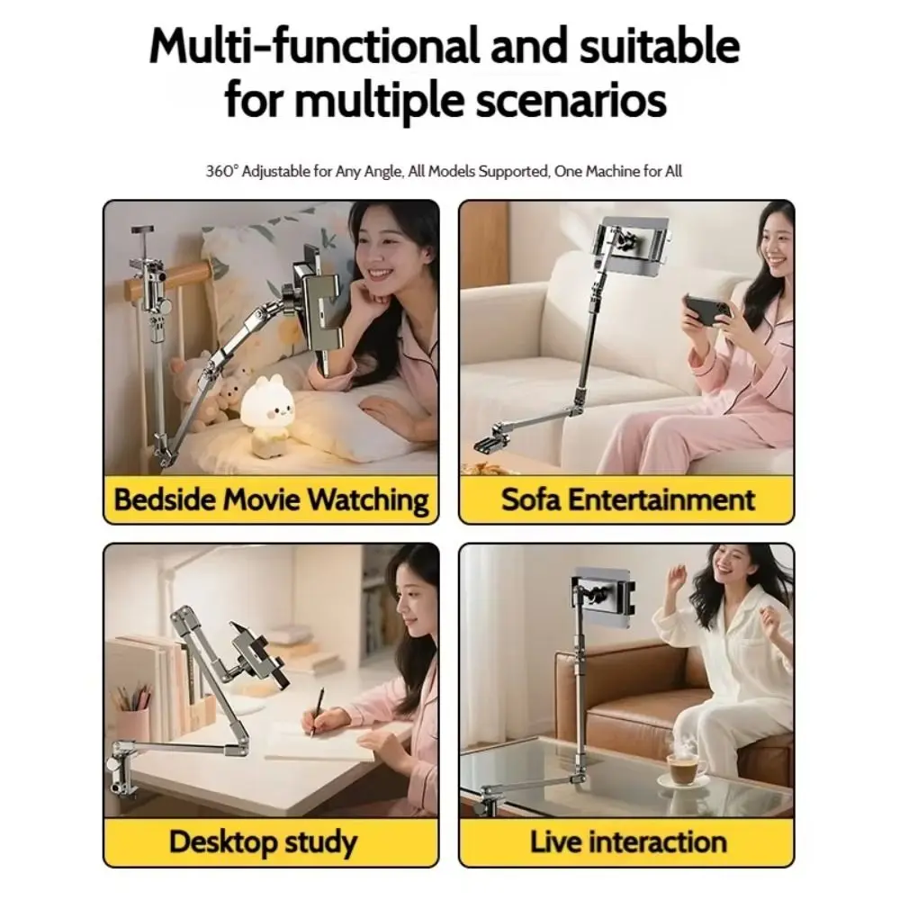 Verstellbarer Tablet-Ständer, 360-Grad-Drehung, 3 Abschnitte – Bild 5