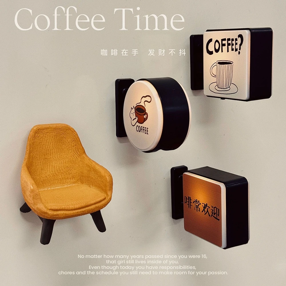 Mini-Leuchtkasten Kühlschrankmagnet Kaffee Japanisches – Bild 5