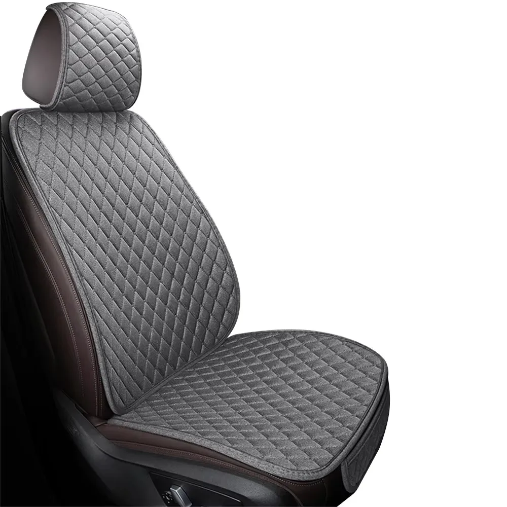 Universal Flachs Auto Sitz Abdeckung Vorne Hinten Kissen – Bild 3