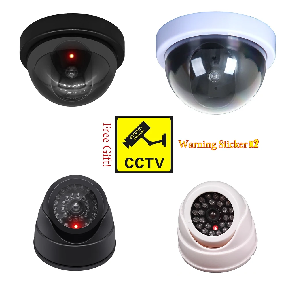 Kreative schwarze Kunststoffkuppel CCTV Dummy Kamera