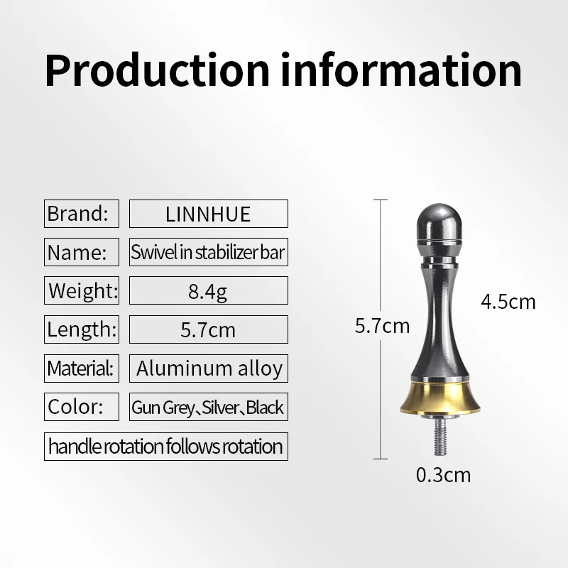 LINNHUE Angelrolle aus Aluminiumlegierung, Balance-Griff – Bild 3