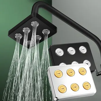 360 ° Mini-Surround-Duschkopf unter Druck, großer Wasser-Regenduschkopf, Duschkopf, Dusche, Badezimmer-Zubehör
