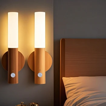 LED Nachtlicht USB Lade Intelligente Menschliche Induktion Für Nachttisch Hause Kleiderschrank Beleuchtung