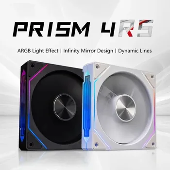 LDPCSJ PRISM 4 RS 12cm ARGB 4-Pin Computer-Gehäuselüfter Leise Kühlung 12V Großes Luftvolumen 800-1600 U/min