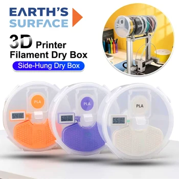 Luftdichte Wandmontierte 3D-Filament-Trockenbox mit Feuchtigkeits- und Temperaturanzeige, Glatte