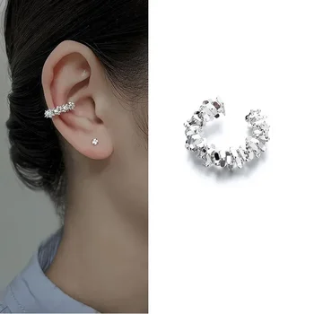 Hot 1Pcs Unregelmäßige Stern Clip Ohrringe Für Frauen Mode Einfache Kein Piercing Ohr Manschette Schmuck
