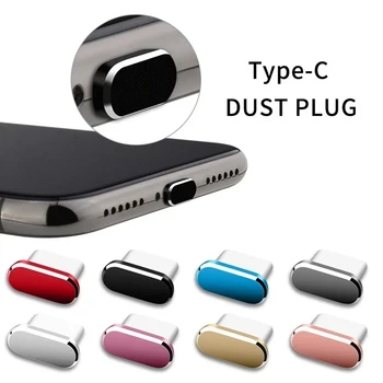 Metall Typ C Staubstecker Handy Anti-Staub-Schutz für Apple IPhone 15 Pro Max/15 Plus/15 Pro Samsung