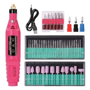 LULAA Elektrische Nagelbohrmaschine Set Pediküre Schleifgeräte Mühle für Maniküre Professionelles starkes