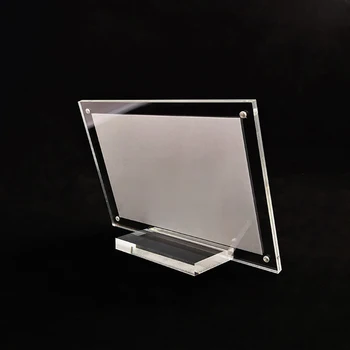 Acryl Desktop Display Rahmen Transparent Foto Rahmen Poster Display Stand Postkarte Zertifikate Preisschilder