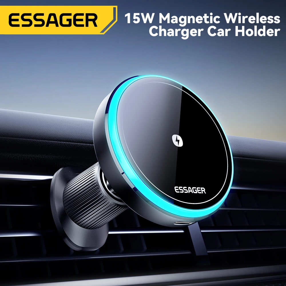 Magnetische kabellose Auto-Ladehalterung 15 W, 360° – Bild 2
