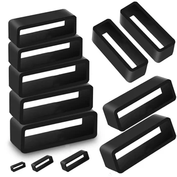 Gummi Silikon Uhr Band Keeper Halter Schleife 16mm 18mm 20mm 22mm 24mm 26mm strap Ring Zubehör Armband Neue