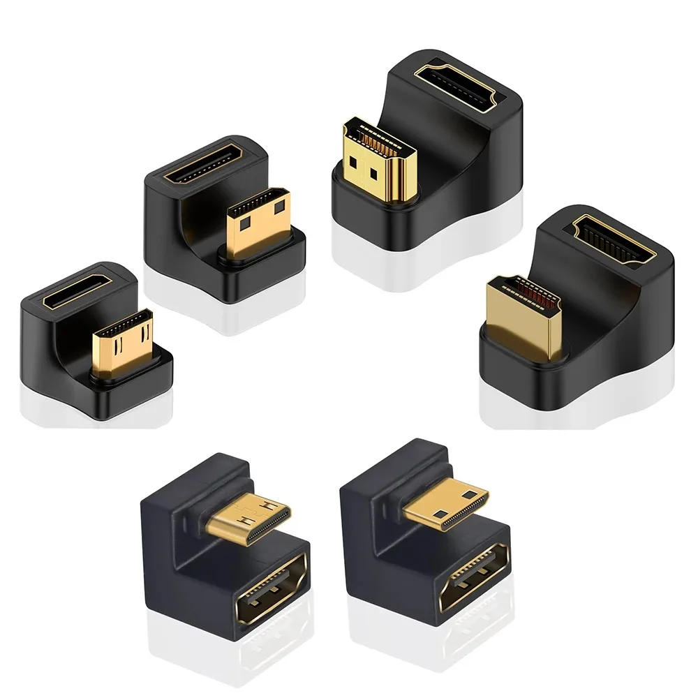 8K UHD U Form 180 Grad HDMI-kompatibel 2,1 Adapter Up Down